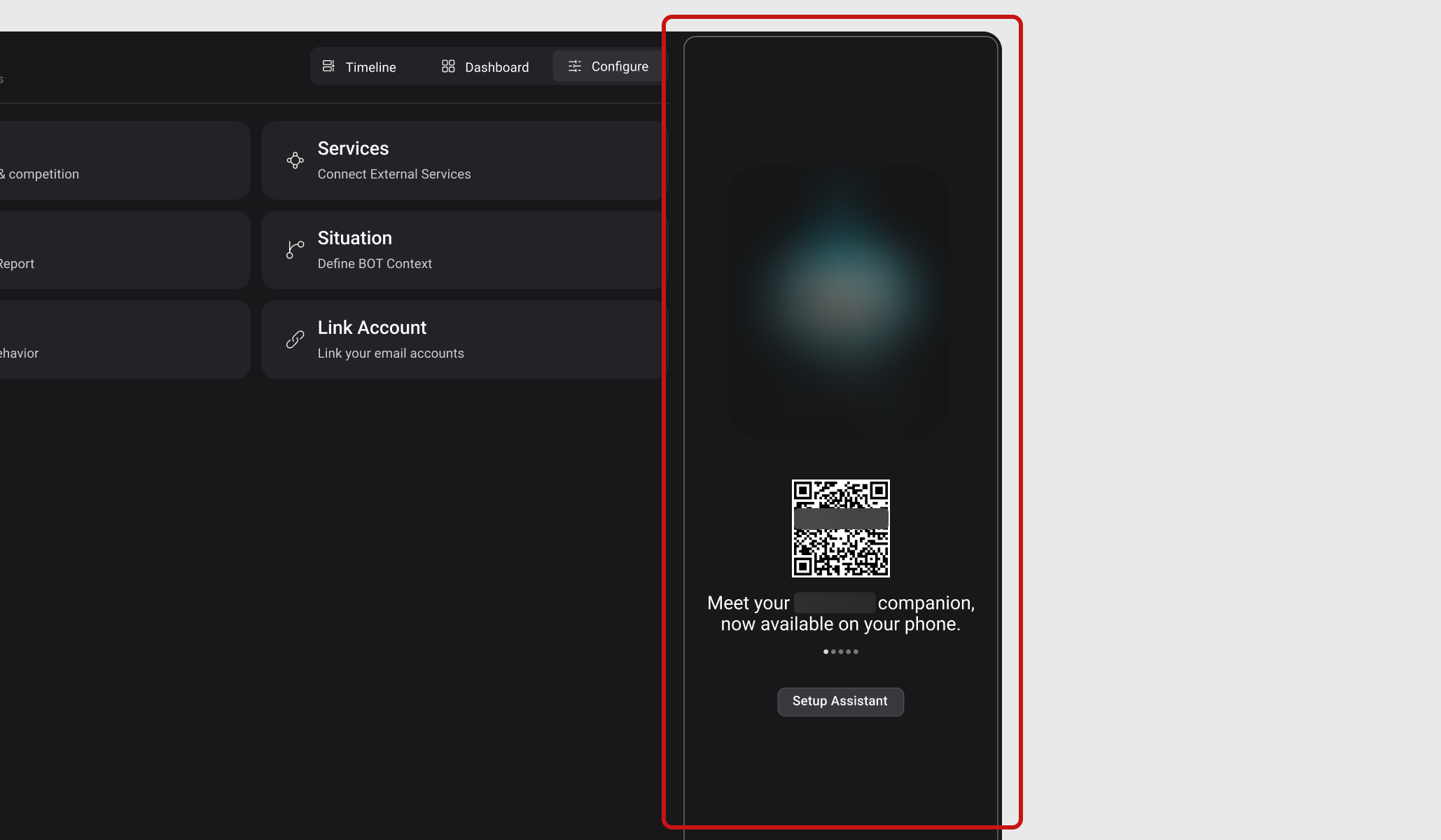 Assistant setup